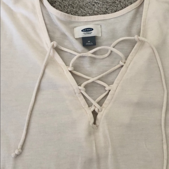 Cream Crisscross Shirt - Picture 2 of 2